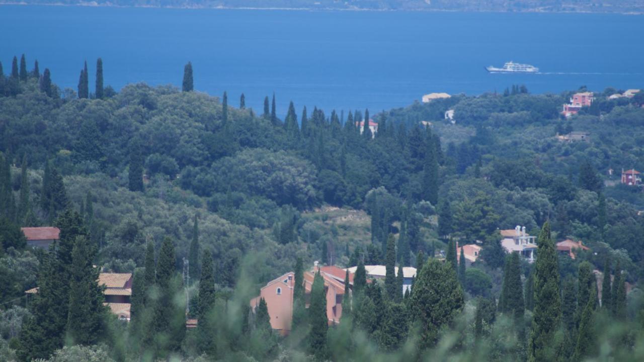 Corfu Luxury Apartment, Tranquility, Mountain & Sea Views Agios Gordios  Exterior foto